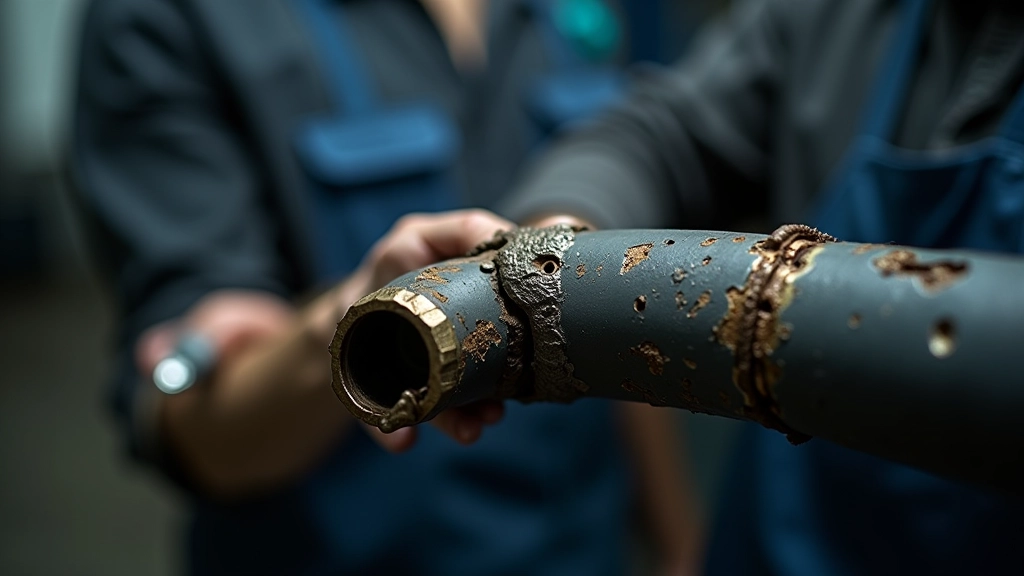 Damaged hydraulic hose with visible burst and leakage due to incorrect pressure fitting selection, demonstration of failure